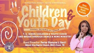 Greater Saint John Cathedral Children and Youth Church with Pastor Diamond Gantt [upl. by Ronnie]