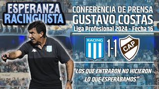 COSTAS ENOJADISIMO CON OLÉ quotSON UNOS HDPquot  CONFE DE PRENSA COSTAS  RACING 1 PLATENSE 1  ER [upl. by Frodi]