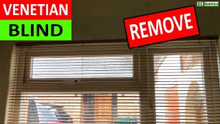 How to remove a Venetian Blind  Hillarys Venetian Blind Removal and Refit [upl. by Arabeila789]