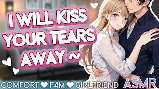 Crying in your Girlfriends arms🤍RP ASMR F4M Comfort Sleep Aid [upl. by Danelle]