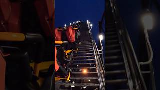 Dorney Park’s New Roller Coaster AT NIGHT🎢🌒 shorts explore dorneypark ironmenace [upl. by Yeliab]