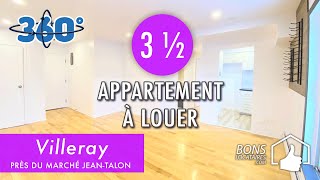 Appartement à louer à Montréal  Apartment for rent  Villeray 3 ½ BonsLocatairescom [upl. by Irra]