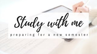 Study with me amp How I prepare for a new semester  studytee [upl. by Samale]