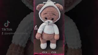 amigurumi handmade bear plush cotton [upl. by Arnon]