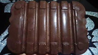 HOMEMADE CHOCOLATE BAR How to make chocolate bar at homeChocolate candy Very easy to make [upl. by Ayinat779]