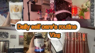 Daily routine Vlog my skin care routine how to take care off ur self as a housewife [upl. by Aicilec]