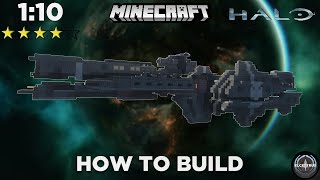 UNSC ParisClass Heavy Frigate  Minecraft Halo tutorial [upl. by Haikezeh36]