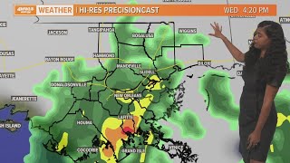 Scattered heavy rain tonight and coastal flooding possible [upl. by Icrad]