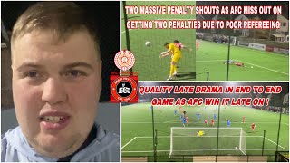 AFC Liverpool 21 Abbey Hey Matchday vlog referee disasterclass as AFC win it in the last gasp [upl. by Aklam]