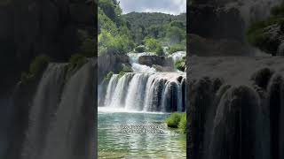 Exploring the Stunning Waterfalls of Krka National Park 🌊 travel shorts [upl. by Matthews140]