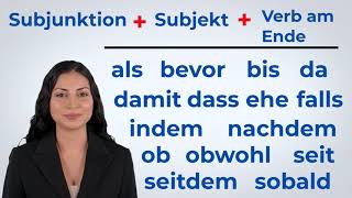 Deutsche Grammatik B2 C1 Deutsche Konnektoren  Subjunktionen  Satzbau  Deutsch lernen  German [upl. by Nolte]