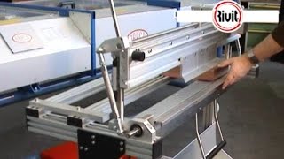 Rivit K1AGNU3 Draco  Piegatrice manuale a segmenti  Manual bending machine with segments [upl. by Sihtam]