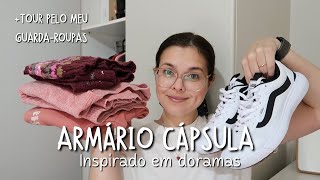 Armário Cápsula Ep 03  Tour pelo meu guardaroupas minimalista  atualização do que entrou [upl. by Aikehs]