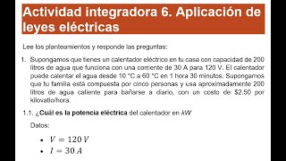 Actividad integradora 6 Aplicación de leyes eléctricas [upl. by Kaine561]