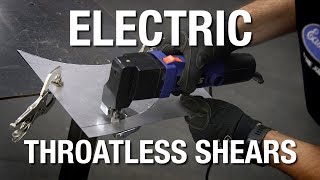 Electric Throatless Shear  How To Cut Metal With Ease Eastwood [upl. by Kalina478]