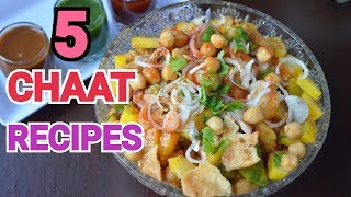 5 DIFFERENT CHAAT RECIPES IFAR SPECIAL by YES I CAN COOK 2019Ramadan ChaatRecipes [upl. by Venu207]