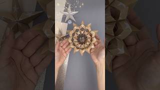 DIY 3D snowflake paperart christmasdecorations snowflakes papercut moitoiart papercraft [upl. by Woodhead]