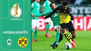 Werder Bremen vs Borussia Dortmund 32  Highlights  DFBPokal 201920  Round of 16 [upl. by Grantland634]