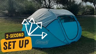 Best Budget Pop Up Tent Coleman 2Person Pop Up Tent Review [upl. by Asiluy]