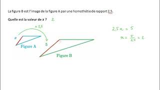 Déterminer une longueur grâce à une homothétie [upl. by Nageet]