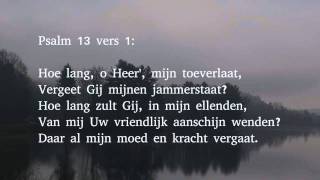 Psalm 13 vers 1 en 5  Hoe lang o Heer mijn toeverlaat [upl. by Canica]