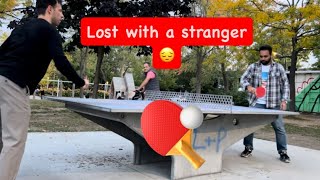 Lost ping pong match with a stranger  Montreal  Canada [upl. by Carbrey290]