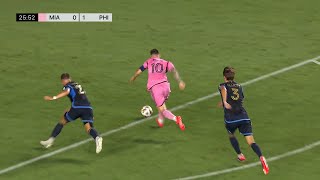 Lionel Messi Crazy Goal vs Philadelphia Union [upl. by Lewendal]