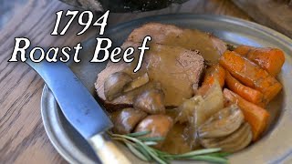 Delicious 1794 Roast Beef  Dutch Oven Cooking [upl. by Buell]