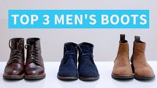 3 Best Types of Boots for Men  Work Boots Chukkas and Chelsea Boots [upl. by Berhley]