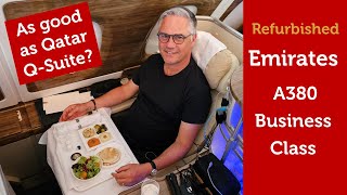 Emirates Business Class A380 Review [upl. by Natrav]