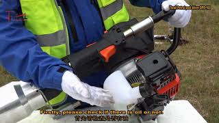 THRALL DPD100 maintance video gasoline post pile driver [upl. by Ettesoj]