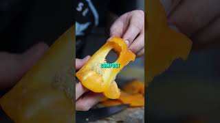 How To Julienne A Bell Pepper Like A CHEF shorts [upl. by Enitsrik]