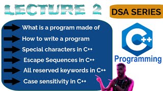 Lecture 2  All about writing a program in C  Mastering C From Basics to Advanced [upl. by Dalia]