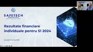 Teleconferință rezultate financiare S1 2024 [upl. by Ashli294]