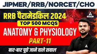 RRB Paramedical 2024  Top 500 Questions  Anatomy amp Physiology MCQ  By Subhash Sir [upl. by Morgen964]