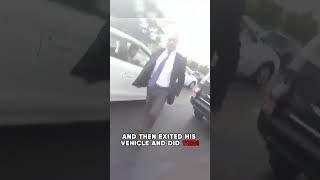 Angry Driver Exits his Vehicle and Hits Biker [upl. by Porte973]