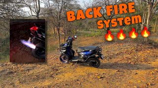 BACK FIRE SYSTEM INSTALLATION FULL VIDEO 🔥 RAY ZR 125  YAMAHA  MODIFIED Ajitmahato47 [upl. by Lohner]