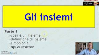 Gli insiemi 1 [upl. by Bekaj]