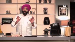 Aloo Chaat with Havells Air fryer by Chef Harpal Singh Sokhi [upl. by Esorlatsyrc227]