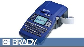 Brady BMP51 Label Maker [upl. by Ahsemed]