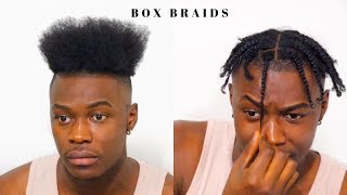 Mens Box Braids for Short Hair  High Top Hairstyle [upl. by Landy]