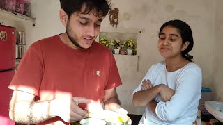 Tasting food made by Choti Behen 😨 Raghav Devyal Vlogs [upl. by Adnawed]