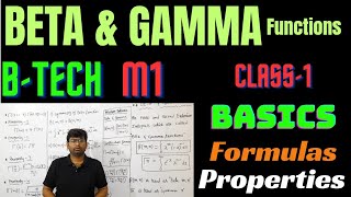 beta and gamma function basic formulas propertiesbtech m1 important questionbtech btechmaths [upl. by Iormina]