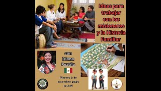 TALLER IDEAS PARA TRABAJAR CON LOS MISIONEROS EN LA HISTORIA FAMILIAR [upl. by Otanutrof]