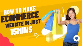 How to make a Ecommerce website with in just 15Mins without any Coding Skills in Hindiurdu [upl. by Corbie]