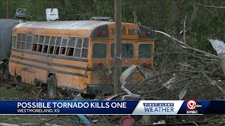 NWS Deadly tornado in Westmoreland Kansas reached peak winds of 140 mph rated EF3 [upl. by Choong327]