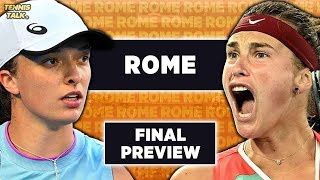 Swiatek vs Sabalenka  Rome Open 2024 Final  Tennis Prediction [upl. by Aymik767]