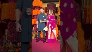 Bipasha Basu with her husband Karan singh Grover arrives at Ramesh Tauranis diwali bash [upl. by Ailuy]