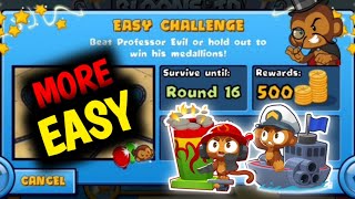 How to Beat The New Professor Evil Easy Challenge Week 38 Round 16 More Easy BTD BATTLES 🐵 [upl. by Strang497]