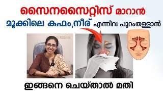 സൈനസൈറ്റിസ് പൂർണ്ണമായി മാറാൻ ഇങ്ങനെ ചെയ്താൽ മതി  Sinusitis Malayalam  Arogyam [upl. by Lamdin]